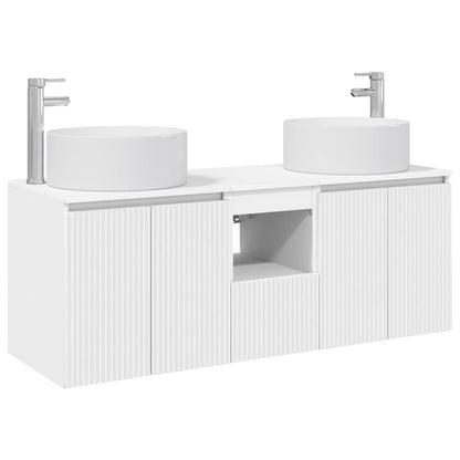 vidaXL Bathroom Cabinet Set 3 pcs White 49.5 x 44.5 x 65.5 cm 2
