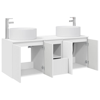 vidaXL Bathroom Cabinet Set 3 pcs White 49.5 x 44.5 x 65.5 cm 4