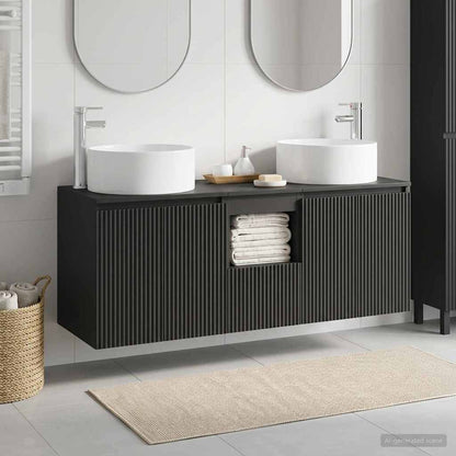 vidaXL Bathroom Cabinet Set 3 pcs 129 x 44.5 x 80 cm