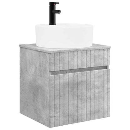 vidaXL Bathroom Cabinet Set 3 pcs Concrete Grey 49 x 44.5 x 65 cm 4