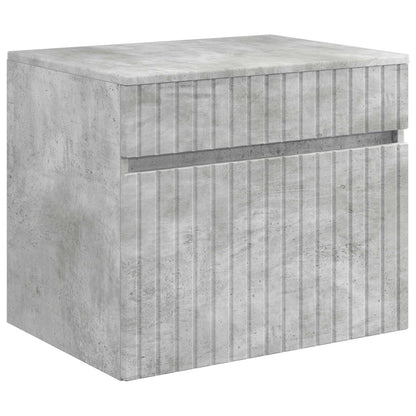 vidaXL Bathroom Cabinet Set 3 pcs Concrete Grey 49 x 44.5 x 65 cm 5