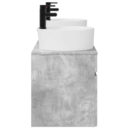 vidaXL Bathroom Cabinet Set 3 pcs Concrete Grey 49 x 44.5 x 65 cm 6