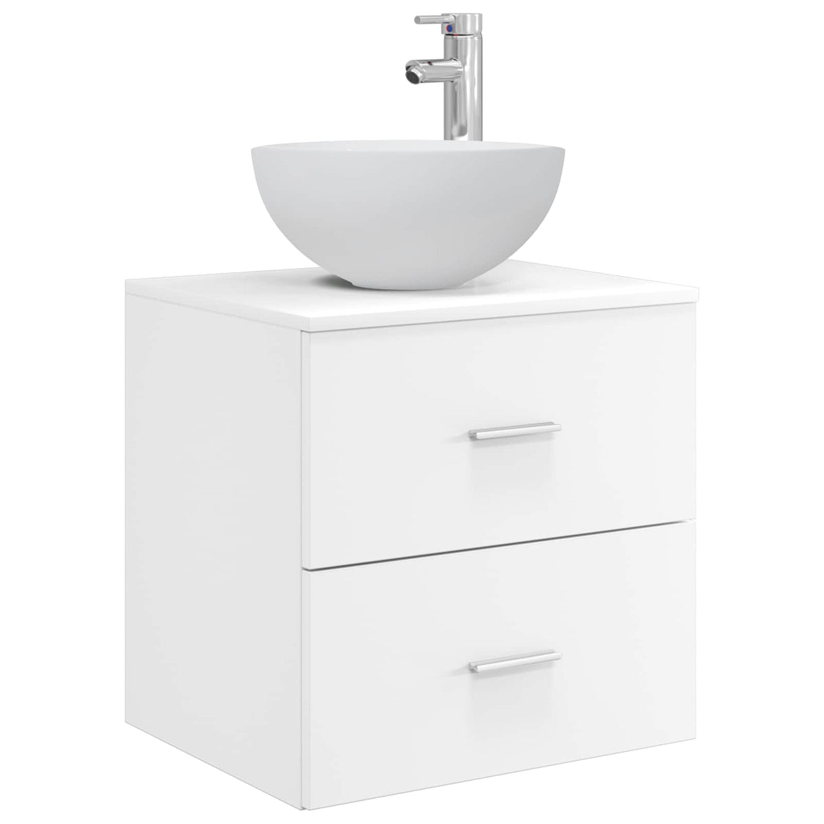 vidaXL Bathroom Cabinet Set 3 pcs White 129 x 35 x 80 cm 5