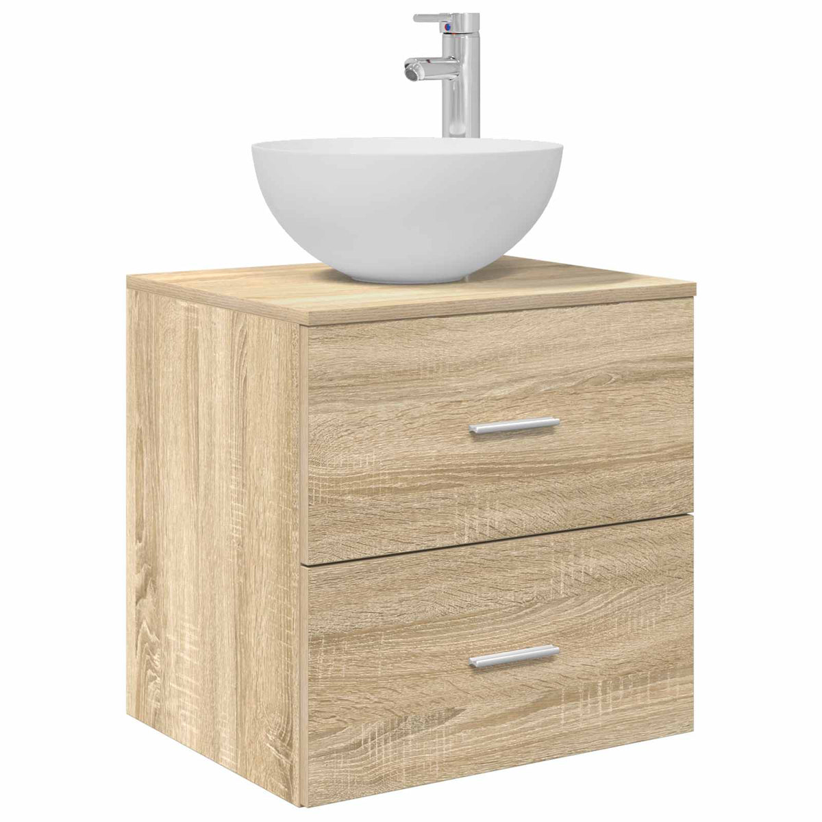 vidaXL Bathroom Cabinet Set 3 pcs Sonoma Oak 129 x 35 x 80 cm 5