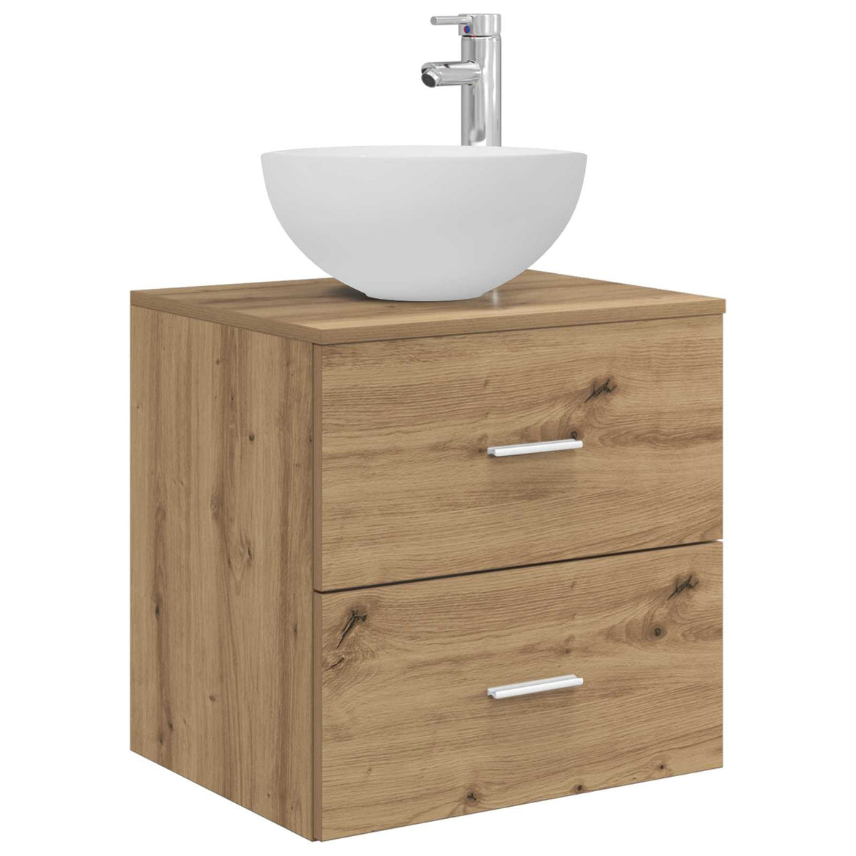 vidaXL Bathroom Cabinet Set 3 pcs Artisan Oak 129 x 35 x 80 cm 5