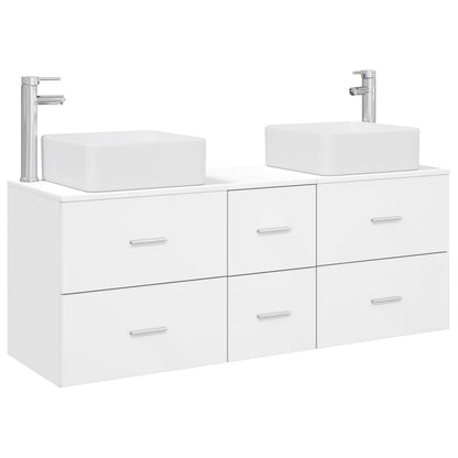 vidaXL Bathroom Cabinet Set 3 pcs White 129 x 41 x 80 cm 2