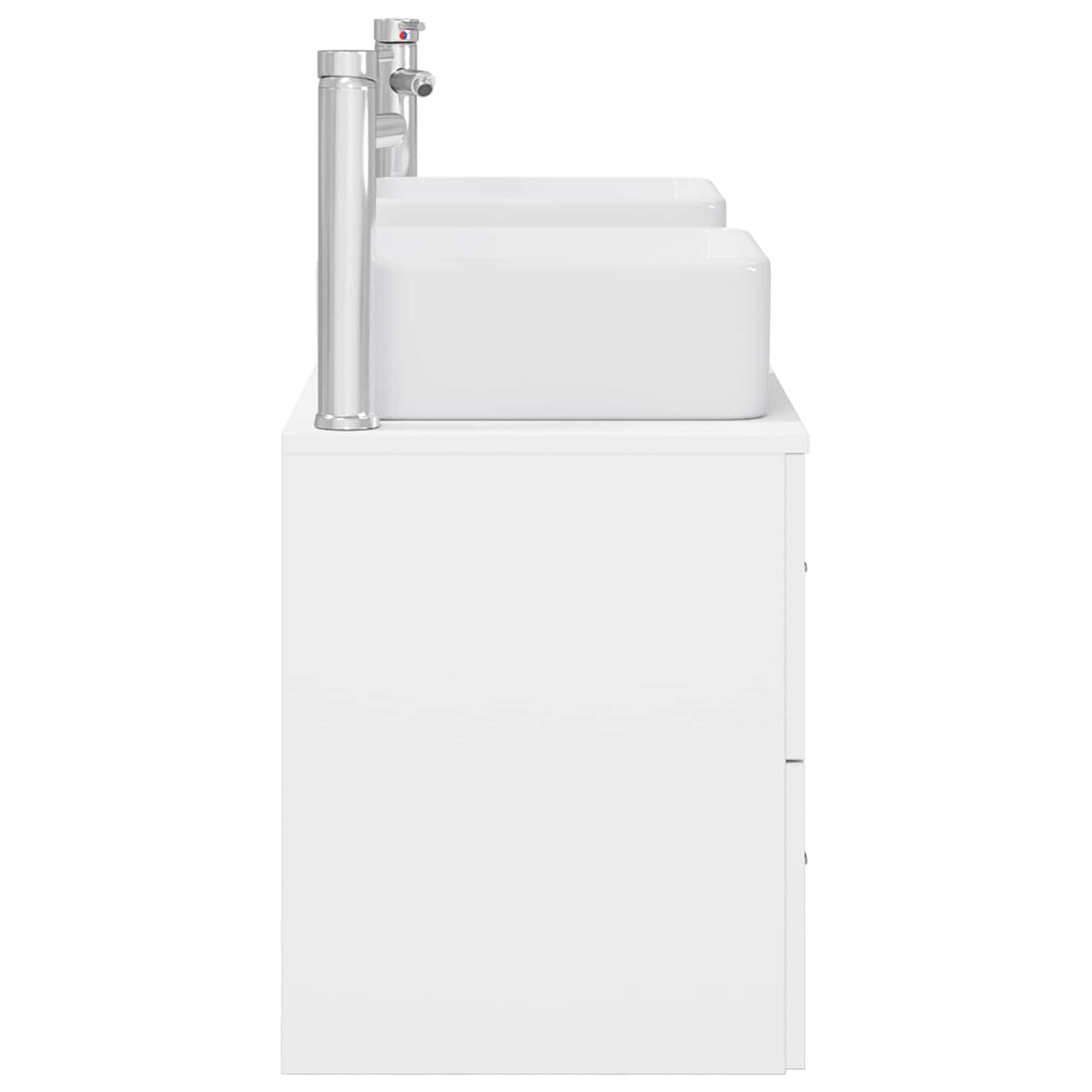 vidaXL Bathroom Cabinet Set 3 pcs White 129 x 41 x 80 cm 6