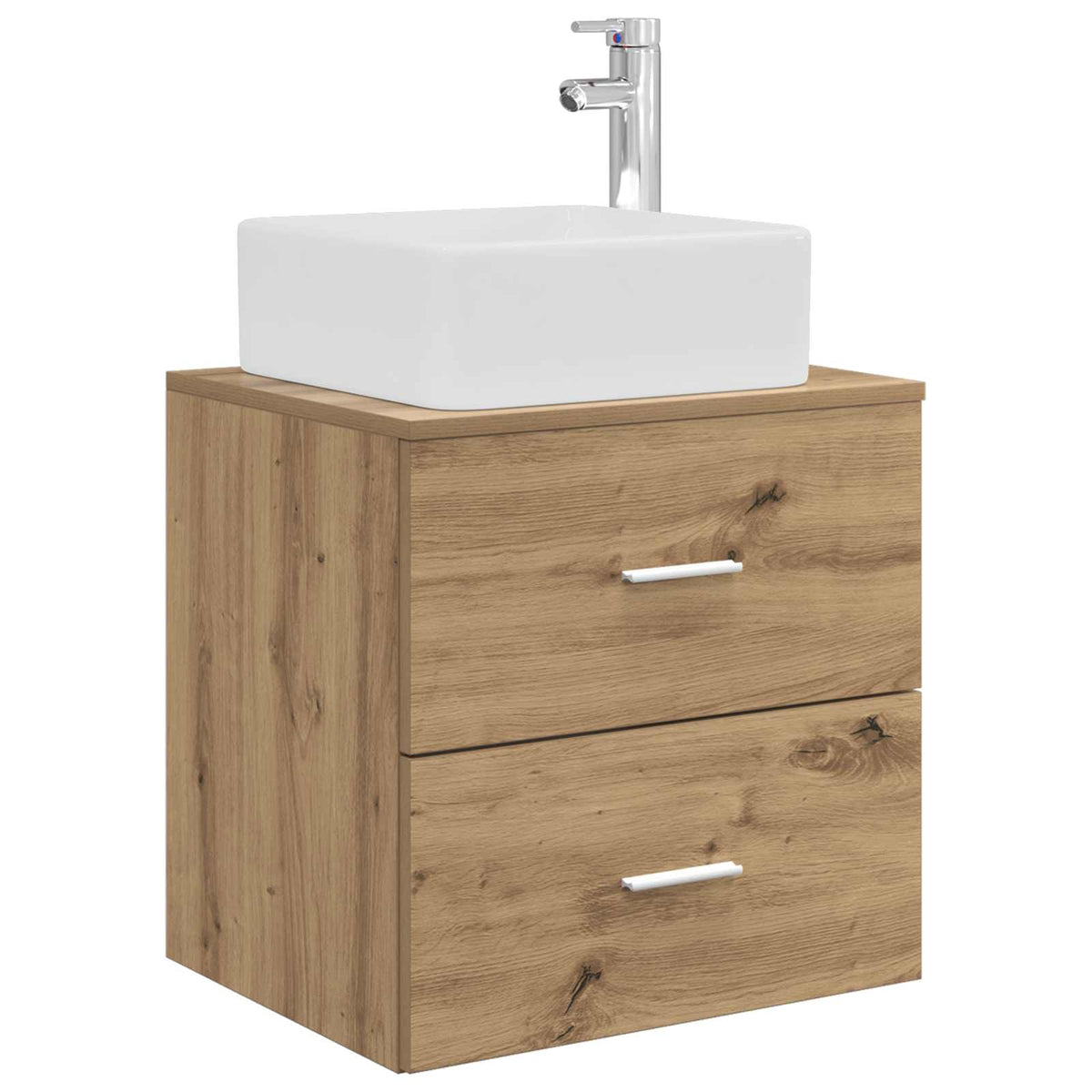 vidaXL Bathroom Cabinet Set 3 pcs Artisan Oak 129 x 41 x 80 cm 4