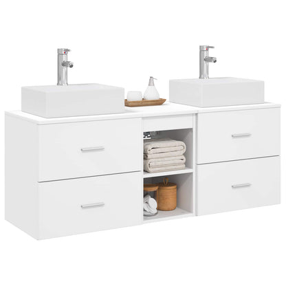 vidaXL Bathroom Cabinet Set 3 pcs White 129 x 41 x 79.5 cm 3