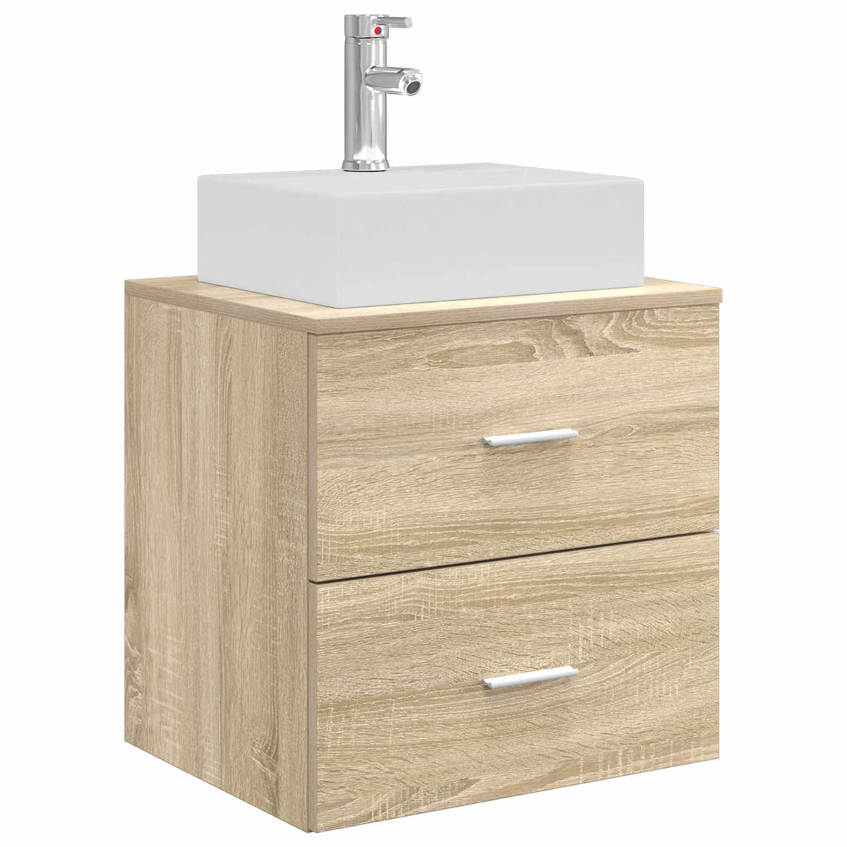 vidaXL Bathroom Cabinet Set 3 pcs Sonoma Oak 129 x 41 x 79.5 cm 5
