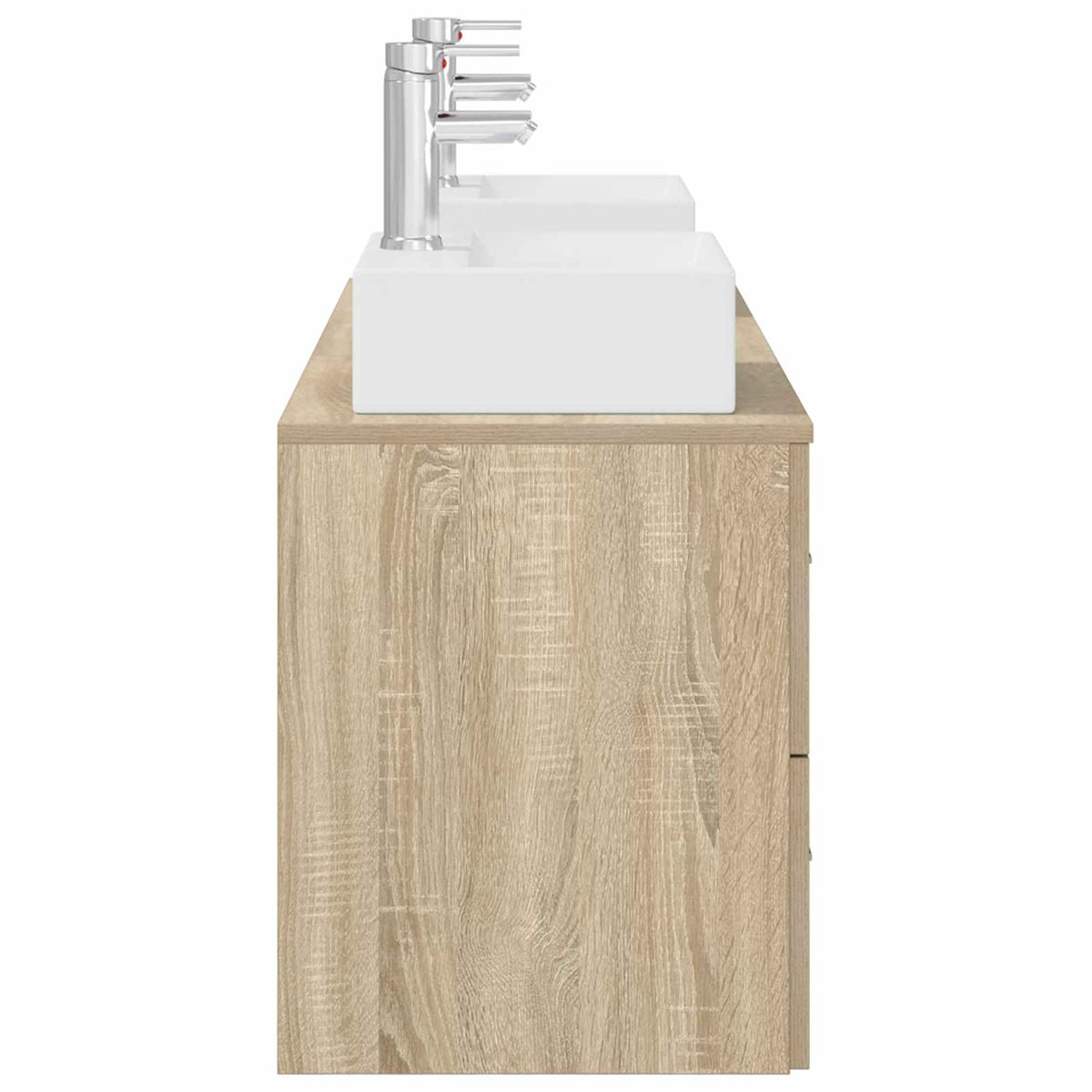 vidaXL Bathroom Cabinet Set 3 pcs Sonoma Oak 129 x 41 x 79.5 cm 6