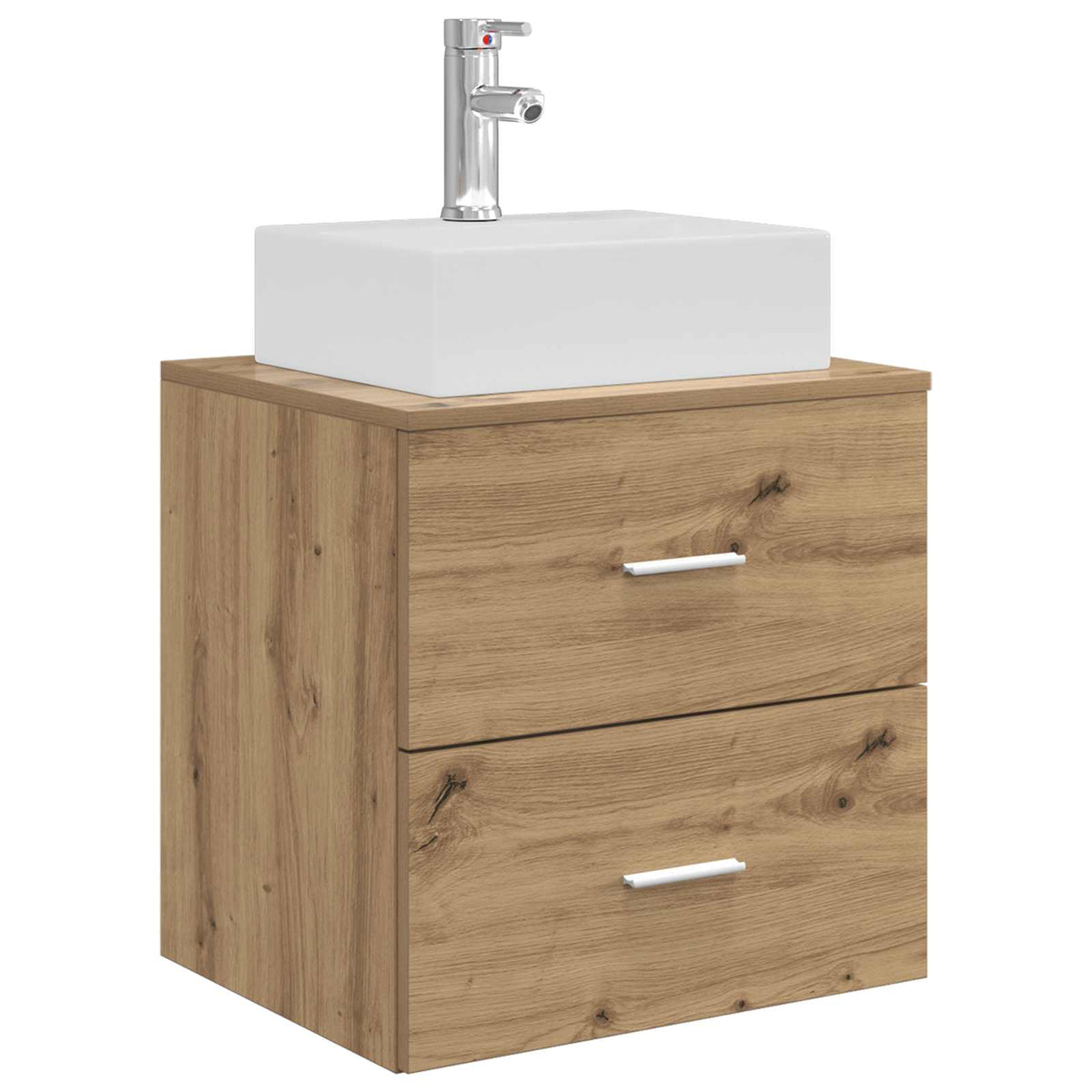 vidaXL Bathroom Cabinet Set 3 pcs Artisan Oak 129 x 41 x 79.5 cm 4