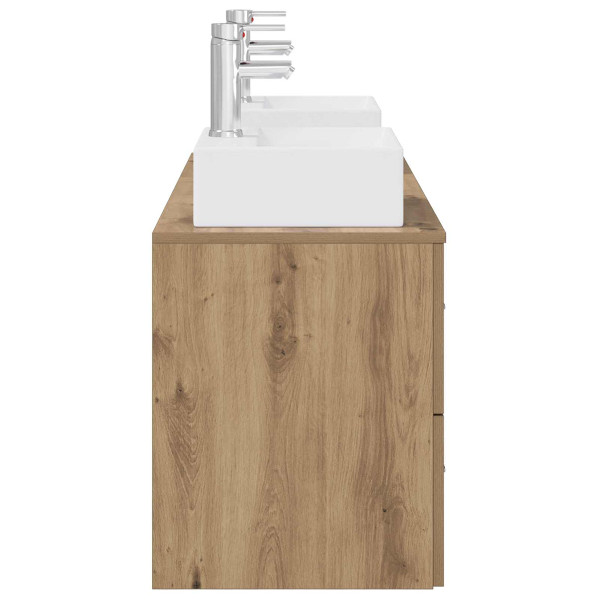 vidaXL Bathroom Cabinet Set 3 pcs Artisan Oak 129 x 41 x 79.5 cm 6