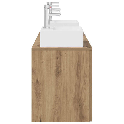 vidaXL Bathroom Cabinet Set 3 pcs Artisan Oak 129 x 41 x 79.5 cm 6