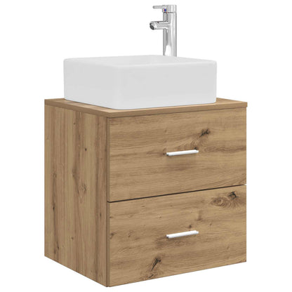 vidaXL Bathroom Cabinet Set 3 pcs Artisan Oak 136 x 35 x 80 cm 5