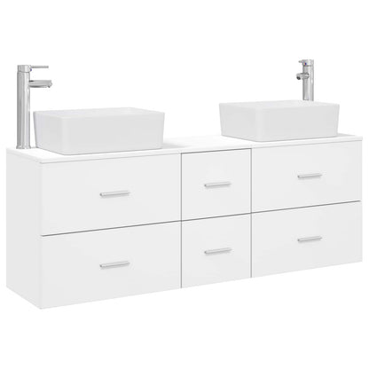 vidaXL Bathroom Cabinet Set 3 pcs White 136 x 35 x 80 cm 2