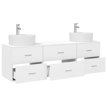 vidaXL Bathroom Cabinet Set 3 pcs White 161.5 x 44.5 x 82 cm 3