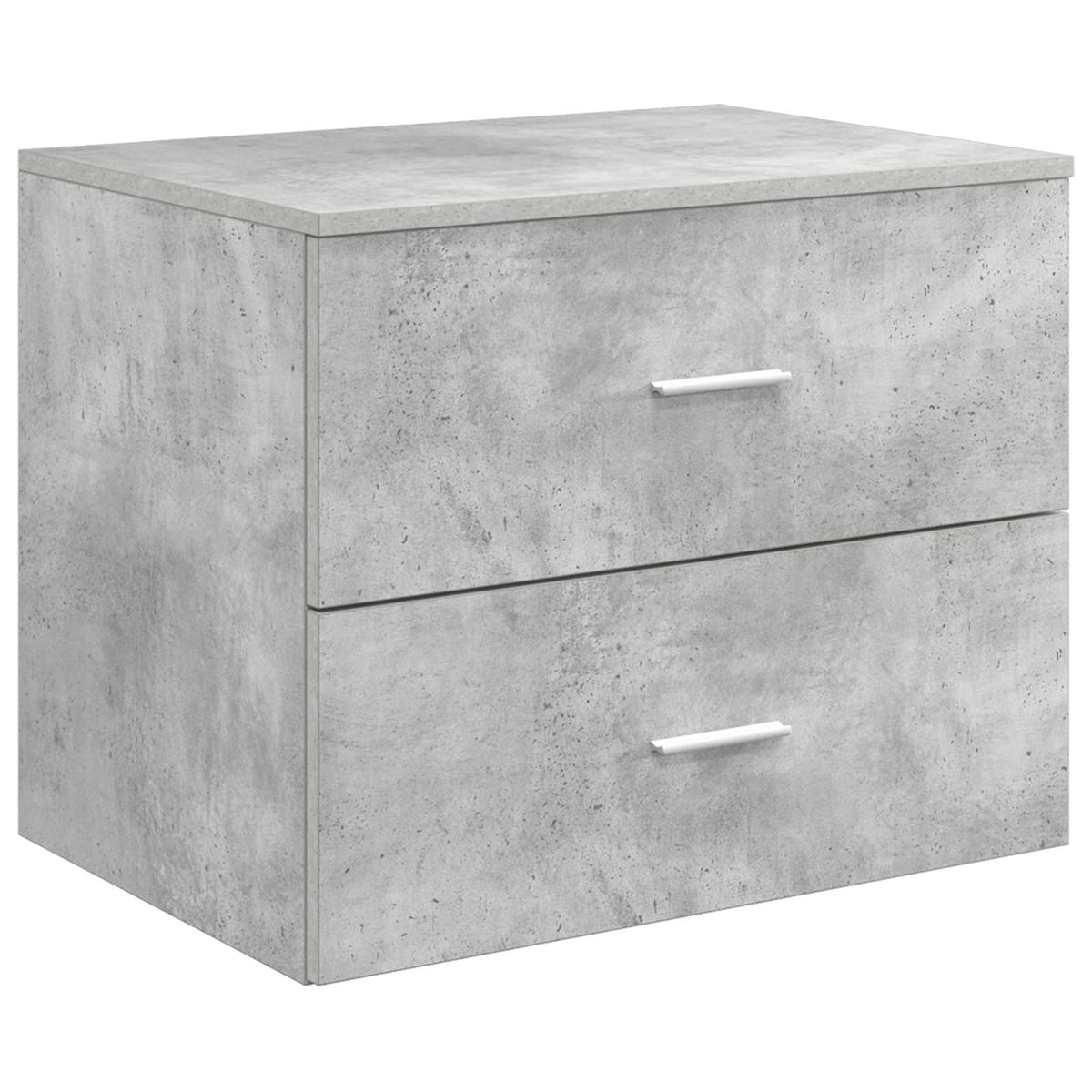 vidaXL Bathroom Cabinet Set 3 pcs Concrete Grey 161 x 44.5 x 76 cm 5