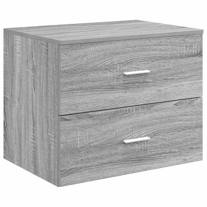 vidaXL Bathroom Cabinet Set 3 pcs Grey Sonoma 161.5 x 44.5 x 82 cm 5