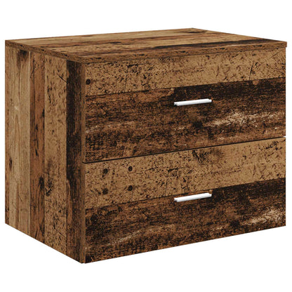 vidaXL Bathroom Cabinet Set 3 pcs Old Wood 161.5 x 44.5 x 82 cm 5