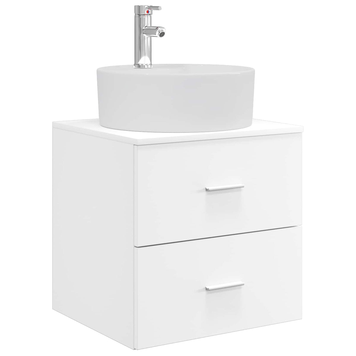vidaXL Bathroom Cabinet Set 3 pcs White 129 x 44.5 x 82 cm 5