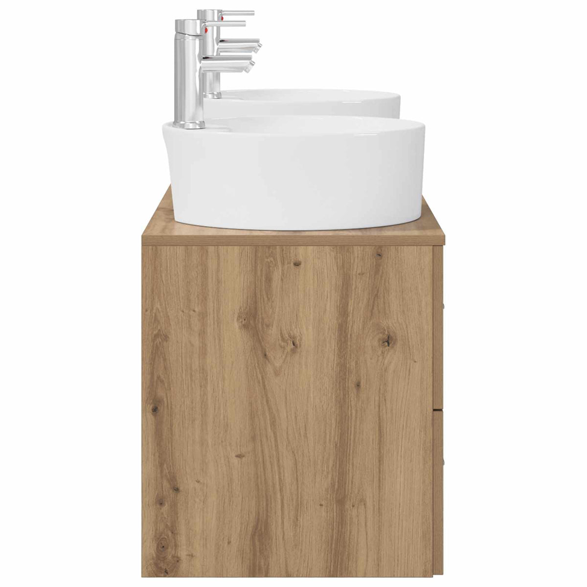 vidaXL Bathroom Furniture Set 3 pcs Artisan Oak 129 x 44.5 x 80 cm 6
