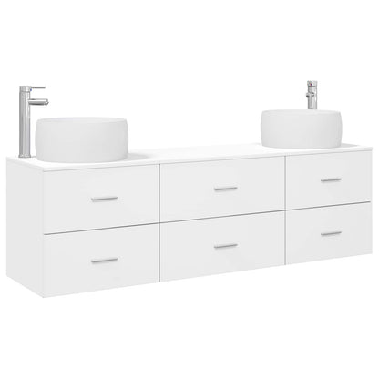 vidaXL Bathroom Furniture Set 3 pcs White 161.5 x 44.5 x 80 cm 2