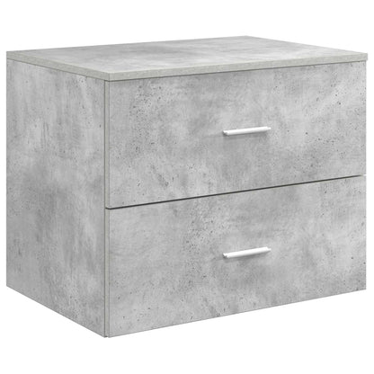 vidaXL Bathroom Furniture Set 3 pcs Concrete Grey 161.5 x 44.5 x 80 cm 5