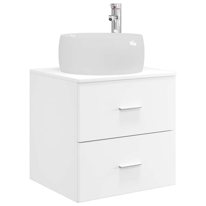 vidaXL Bathroom Furniture Set 3 pcs White 129 x 44.5 x 80 cm 5