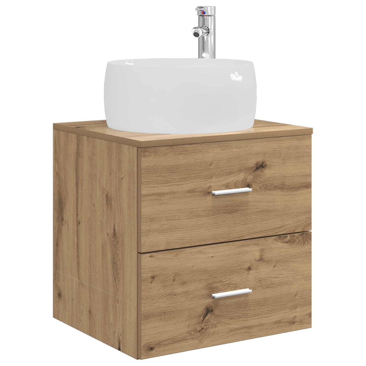 vidaXL Bathroom Furniture Set 3 pcs Artisan Oak 49.5 x 44.5 x 66 cm 5