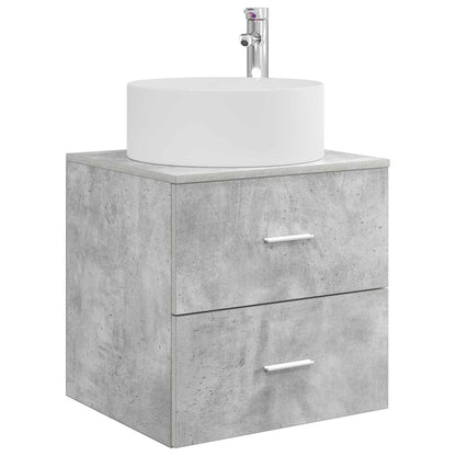 vidaXL Bathroom Furniture Set 3 pcs Concrete Grey 161.5 x 44.5 x 80 cm 4