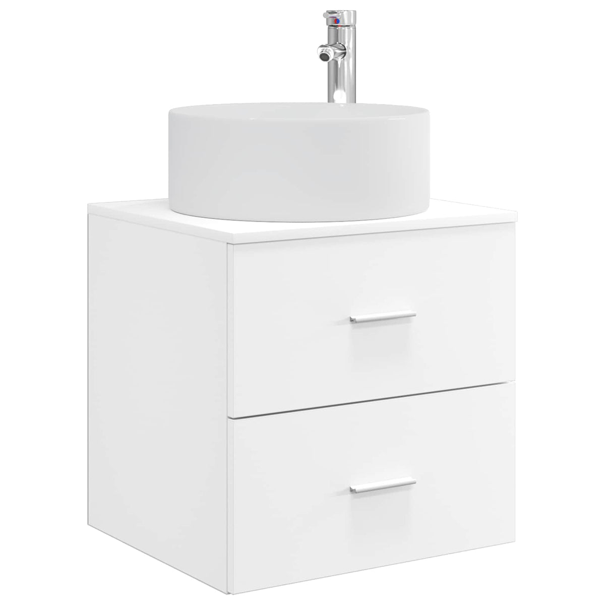 vidaXL Bathroom Furniture Set 3 pcs White 129 x 44.5 x 80 cm 5