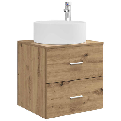vidaXL Bathroom Furniture Set 3 pcs Artisan Oak 129 x 44.5 x 80 cm 5