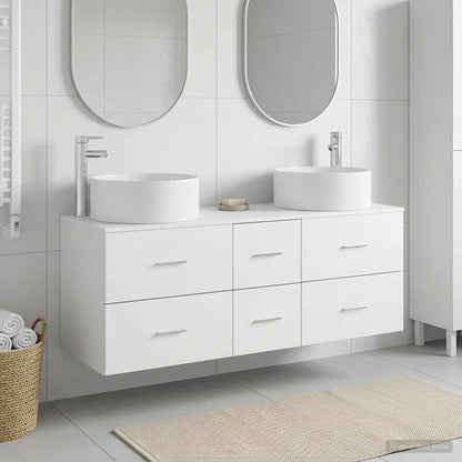 vidaXL Bathroom Furniture Set 3 pcs White 49.5 x 44.5 x 65.5 cm 1