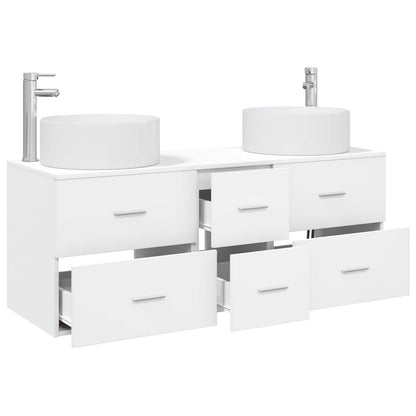 vidaXL Bathroom Furniture Set 3 pcs White 49.5 x 44.5 x 65.5 cm 3