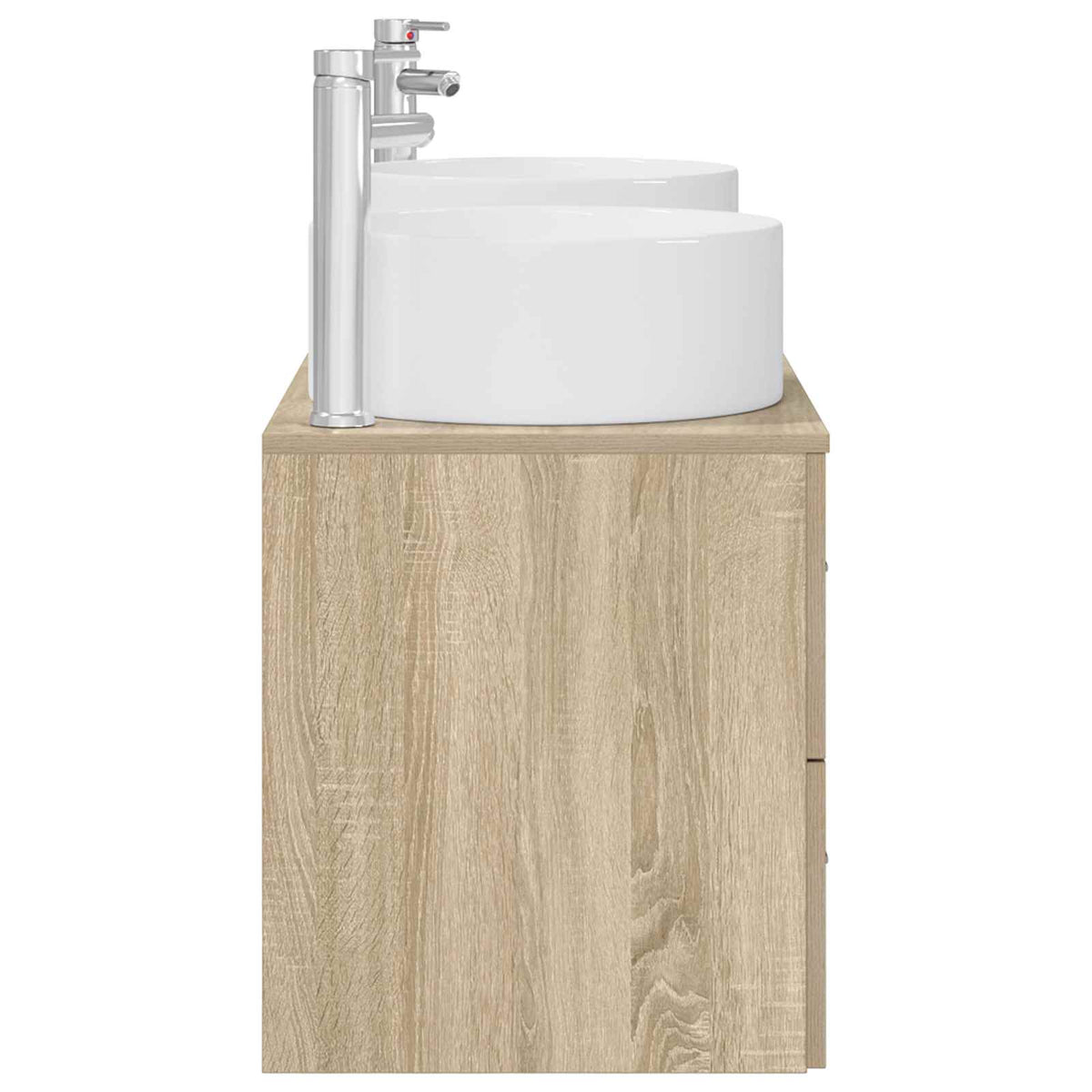 vidaXL Bathroom Furniture Set 3 pcs Sonoma Oak 49.5 x 44.5 x 65.5 cm 6