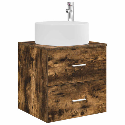 vidaXL Bathroom Furniture Set 3 pcs Smoked Oak 49.5 x 44.5 x 65.5 cm 4