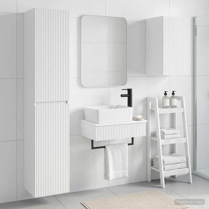 vidaXL Bathroom Furniture Set 3 pcs White 33 x 34.5 x 160 cm 1