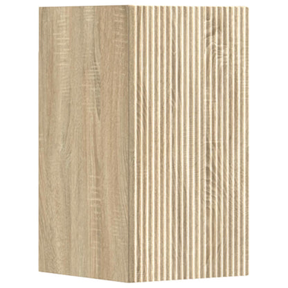 vidaXL Bathroom Furniture Set 3 pcs Sonoma Oak 33 x 34.5 x 160 cm 5