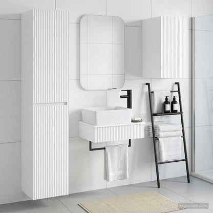 vidaXL Bathroom Furniture Set 3 pcs High Gloss White 1