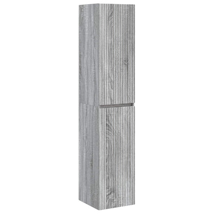 vidaXL Bathroom Furniture Set 3 pcs Grey Sonoma 33 x 34.5 x 160 cm 6