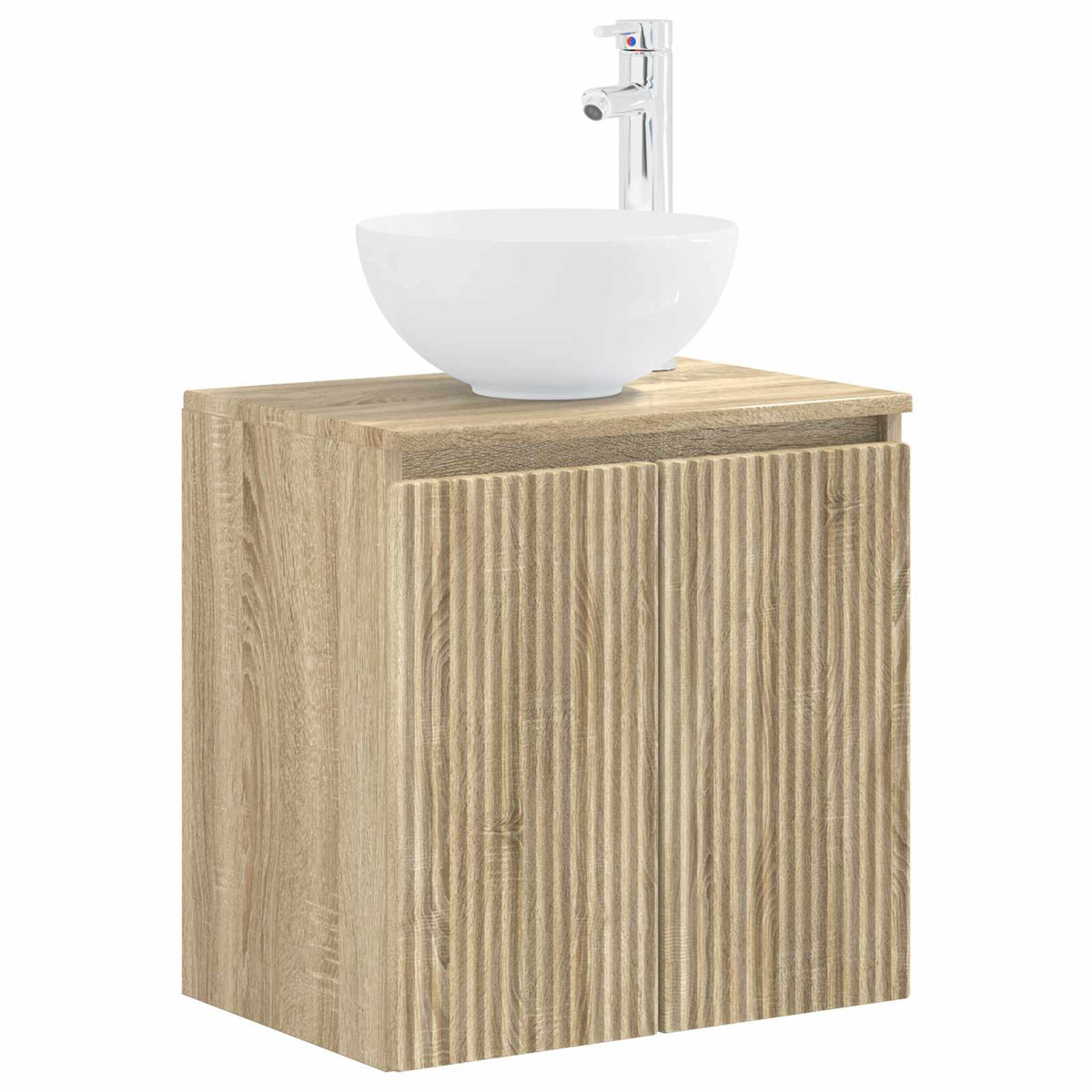 vidaXL Bathroom Furniture Set 3 pcs Sonoma Oak 33 x 34.5 x 160 cm 4