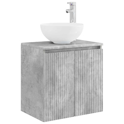 vidaXL Bathroom Furniture Set 3 pcs Concrete Grey 33 x 34.5 x 160 cm 4