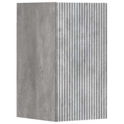 vidaXL Bathroom Furniture Set 3 pcs Concrete Grey 33 x 34.5 x 160 cm 5