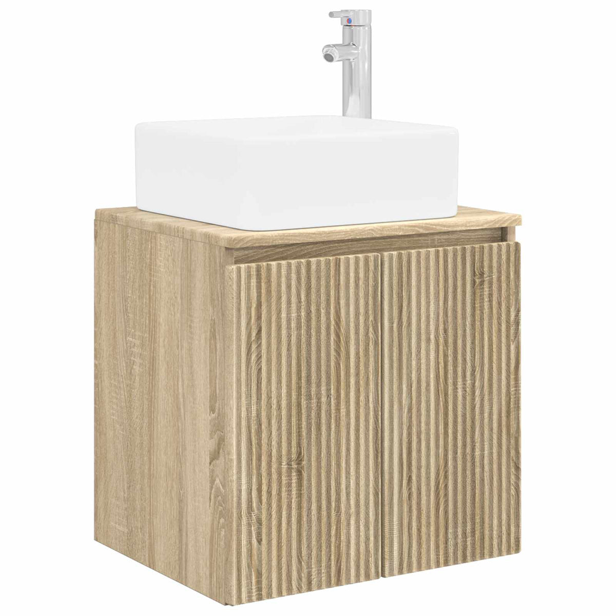 vidaXL Bathroom Furniture Set 3 pcs Sonoma Oak 33 x 34.5 x 160 cm 4
