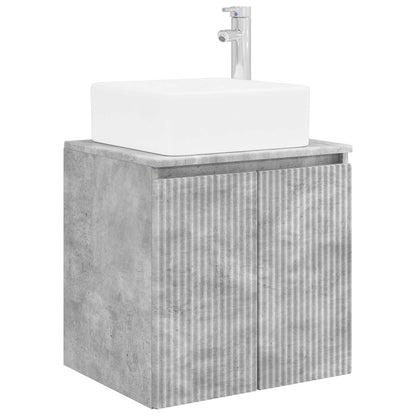 vidaXL Bathroom Furniture Set 3 pcs Concrete Grey 33 x 34.5 x 160 cm 4