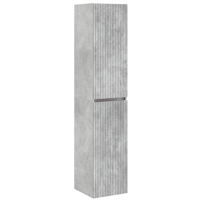 vidaXL Bathroom Furniture Set 3 pcs Concrete Grey 33 x 34.5 x 160 cm 6