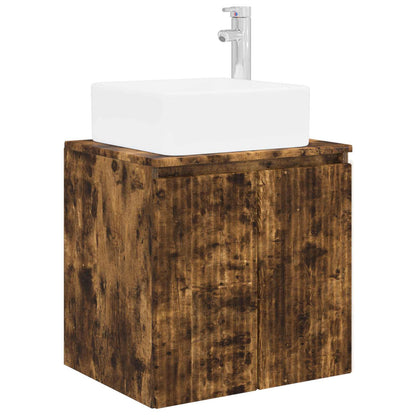 vidaXL Bathroom Furniture Set 3 pcs Smoked Oak 33 x 34.5 x 160 cm 4