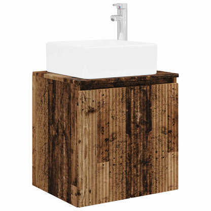 vidaXL Bathroom Furniture Set 3 pcs Old Wood 33 x 34.5 x 160 cm 4