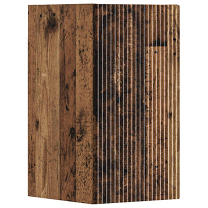 vidaXL Bathroom Furniture Set 3 pcs Old Wood 33 x 34.5 x 160 cm 5
